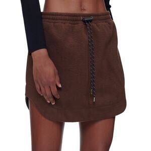 NWOT KkCo Pacific Fleece Mini Skirt in Mud – Sz Med